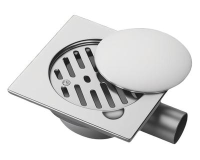 Tapa de Registro Sumidero de Suelo de Acero Inoxidable (Inox) – Rejilla Embellecedora Cuadrada/Redonda para Bote Sifónico