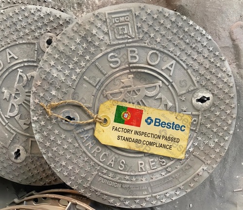 Ductile Iron Manhole Cover for Lisbon, Portugal